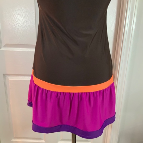 Prana Mauve Colorblock Swim Dress Size Small - Picture 6 of 8